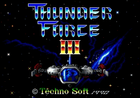 Thunder Force III Title Screen